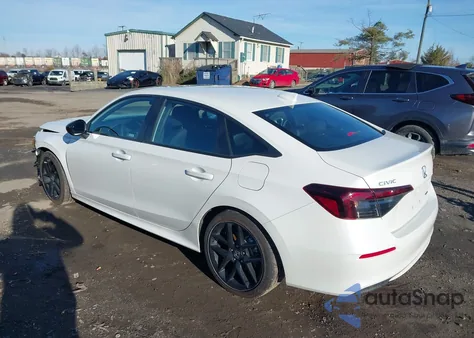 2025 Honda Civic Hybrid Sport/Sport Touring z USA, uszkodzony, nr VIN 2HGFE4F84SH345290